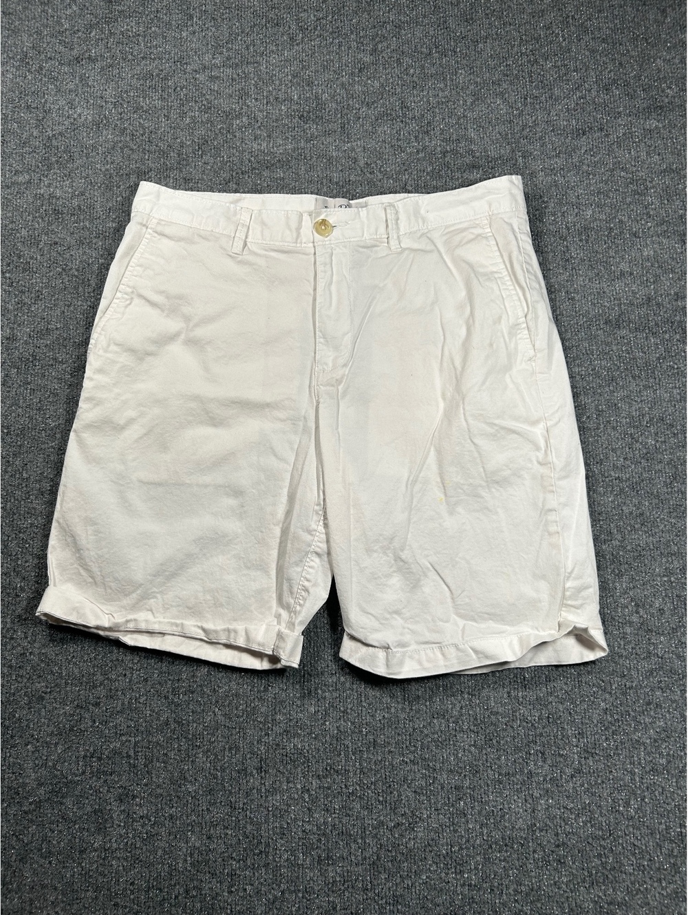 Original Penguin White Cotton Chino Shorts Size 33
